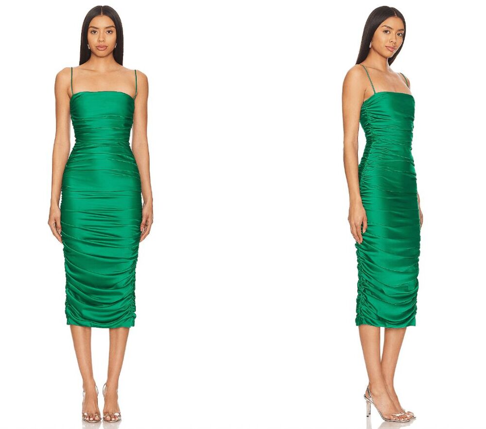 Nookie Pallisade Midi Dress in Jade Size XS $359